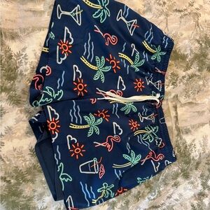 Chubbies Navy Fun Print Swim Shorts